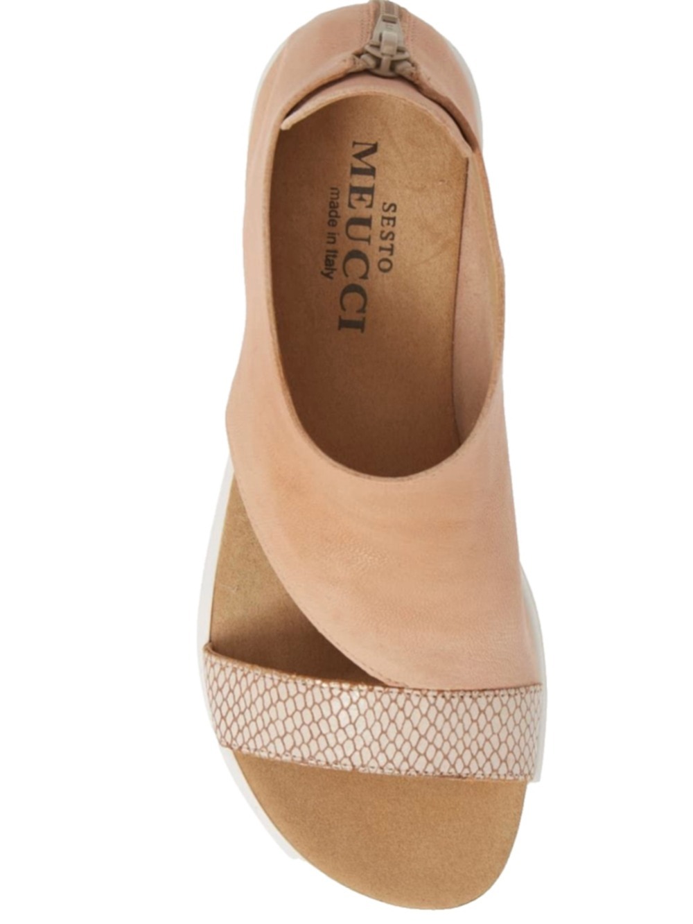 Sesto Meucci Everly Shield Sandal Leather Slide Sandals Slip On Italy US 7 M